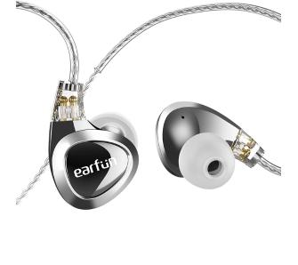 Słuchawki przewodowe Earfun EH100 Dokanałowe Srebrny