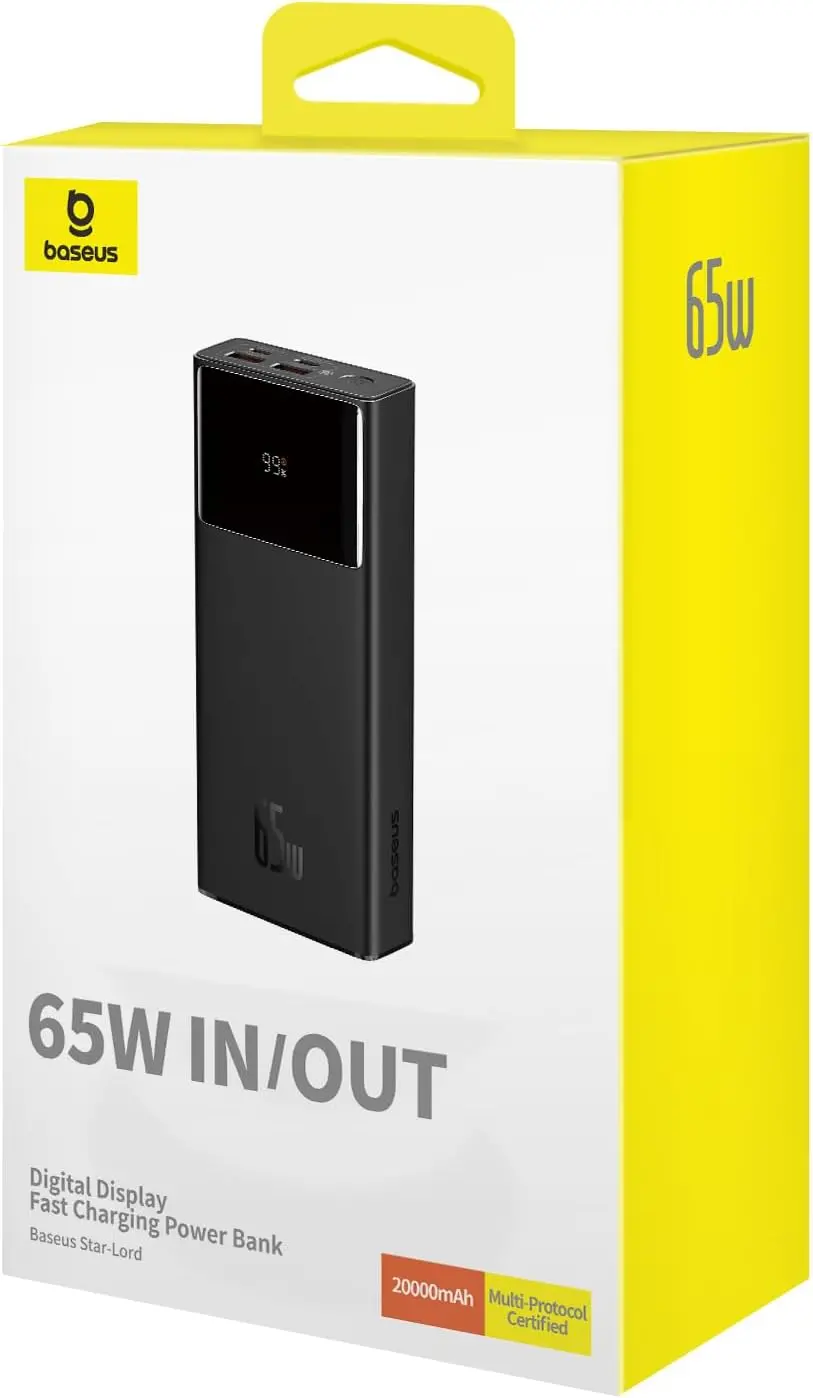 Powerbank Baseus P10022906113-00 OS Star-Lord 20000mAh 65W Czarny
