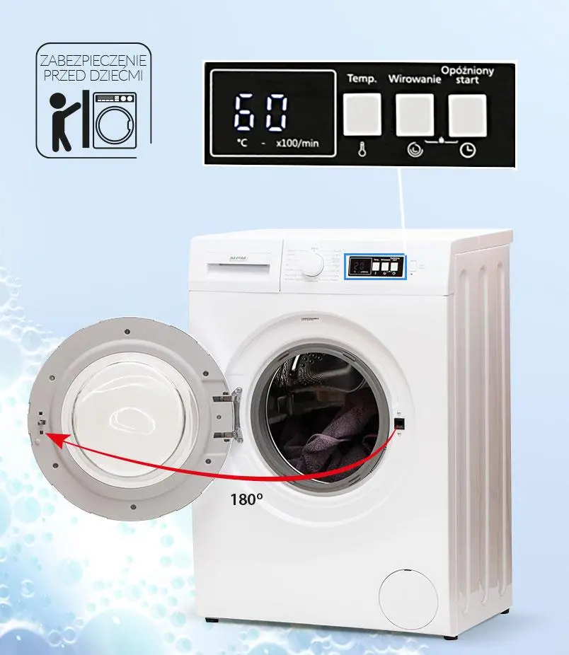 Pralka MPM 4610-PV-37 Slim 6kg 1000obr/min