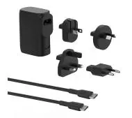 Belkin BPZ003BT1MBK-B6 5000mAh Czarny Hybrydowa ładowarka 25W + Zestaw adapterów podróżnych