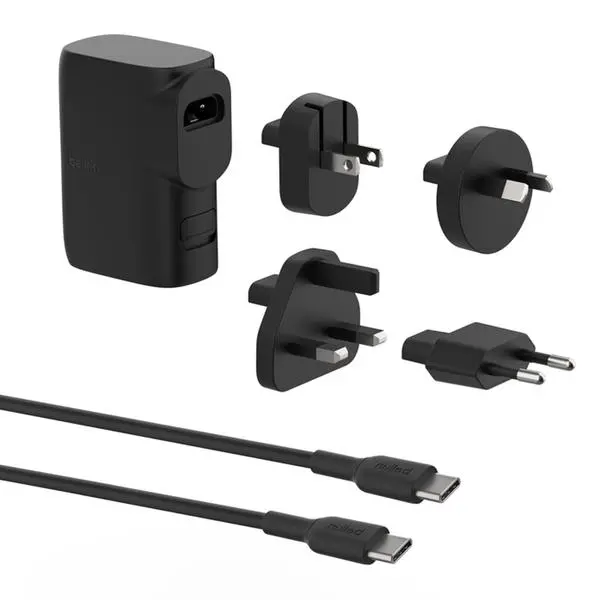 Powerbank Belkin BPZ003BT1MBK-B6 5000mAh Czarny Hybrydowa ładowarka 25W + Zestaw adapterów podróżnych