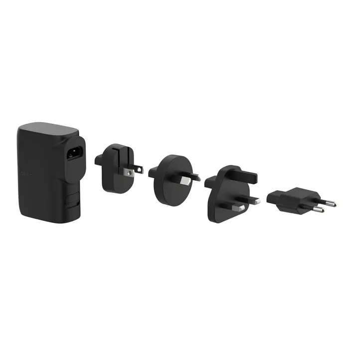 Powerbank Belkin BPZ003BT1MBK-B6 5000mAh Czarny Hybrydowa ładowarka 25W + Zestaw adapterów podróżnych