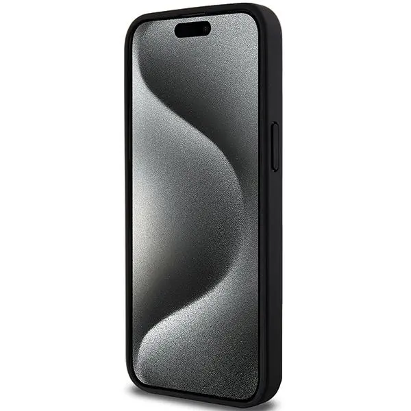 Etui BMW Perforated Twisted Line MagSafe BMHMP15X23PUCPK do iPhone 15 Pro Max Czarny