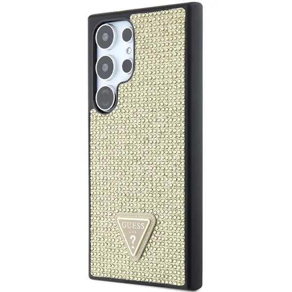 Etui Guess Rhinestone Triangle GUHCS24LHDGPPD do Samsung Galaxy S24 Ultra Złoty