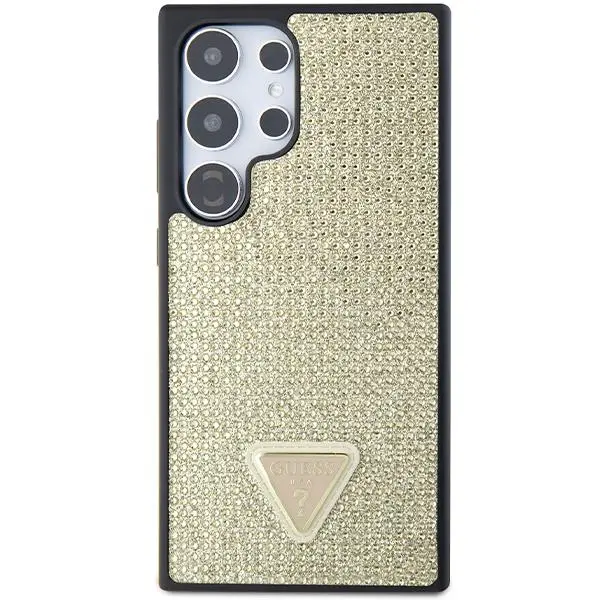 Etui Guess Rhinestone Triangle GUHCS24LHDGPPD do Samsung Galaxy S24 Ultra Złoty