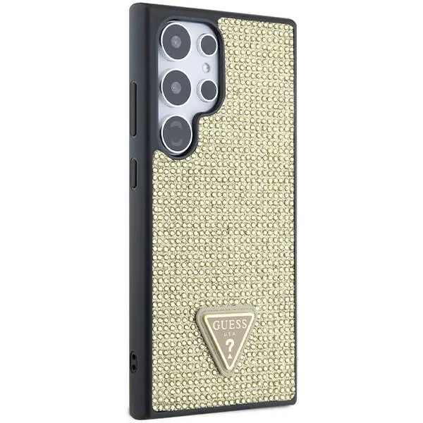 Etui Guess Rhinestone Triangle GUHCS24LHDGPPD do Samsung Galaxy S24 Ultra Złoty