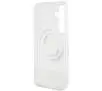 Etui Guess IML Flowers Wreath MagSafe do Samsung Galaxy S24+ Przezroczysty