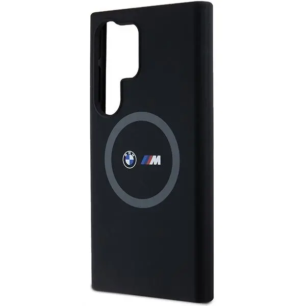 Etui BMW Silicone Pattern MagSafe do Samsung Galaxy S24 Ultra Czarny