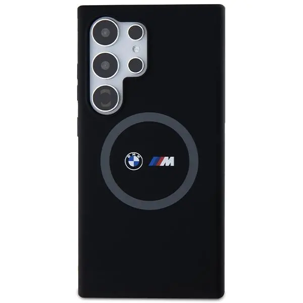 Etui BMW Silicone Pattern MagSafe do Samsung Galaxy S24 Ultra Czarny
