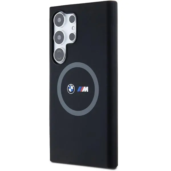 Etui BMW Silicone Pattern MagSafe do Samsung Galaxy S24 Ultra Czarny