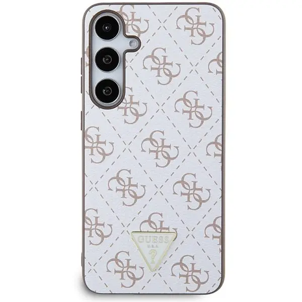 Etui Guess 4G Triangle Metal Logo do Samsung Galaxy S24+ Biały