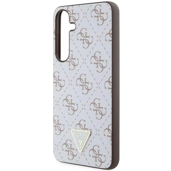 Etui Guess 4G Triangle Metal Logo do Samsung Galaxy S24+ Biały