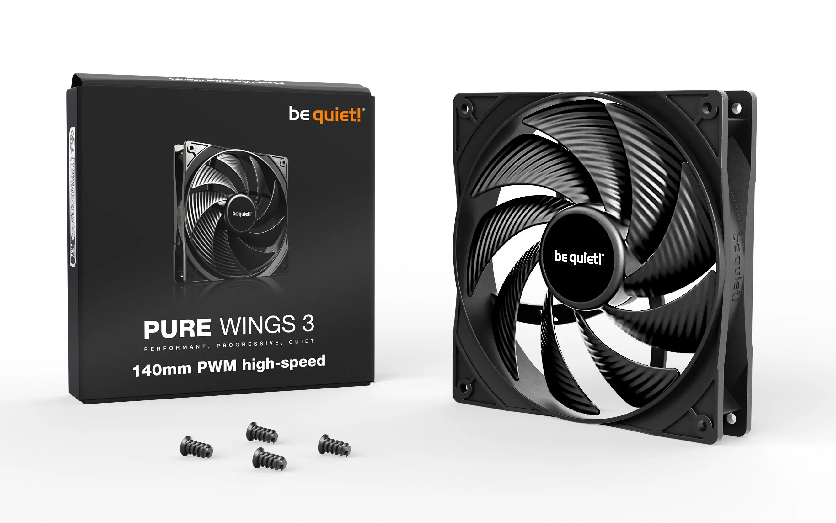 Wentylator be quiet! Pure Wings 3 PWM high-speed 140mm Czarny