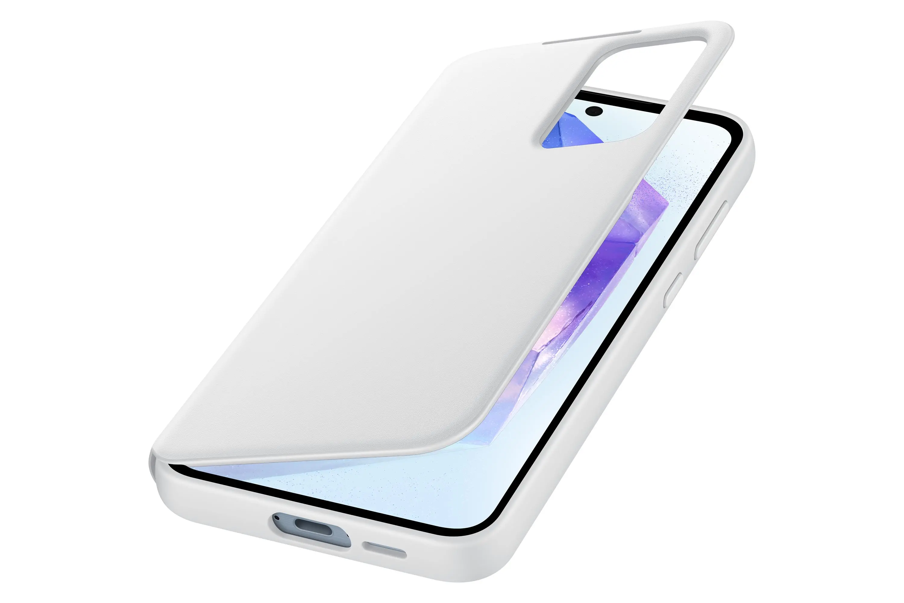 Etui Samsung Smart S View Wallet Cover do Galaxy A55 5G Biały