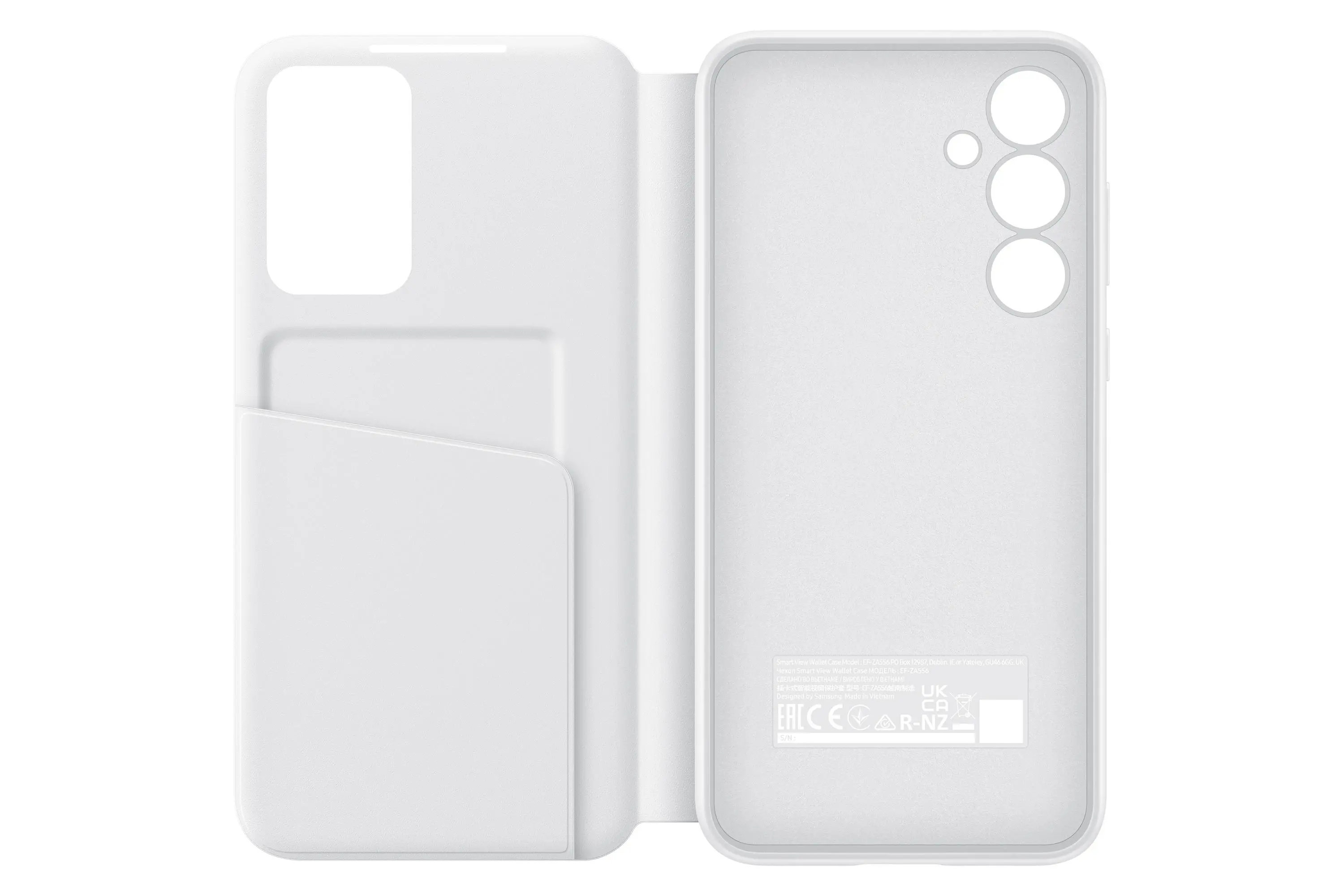 Etui Samsung Smart S View Wallet Cover do Galaxy A55 5G Biały