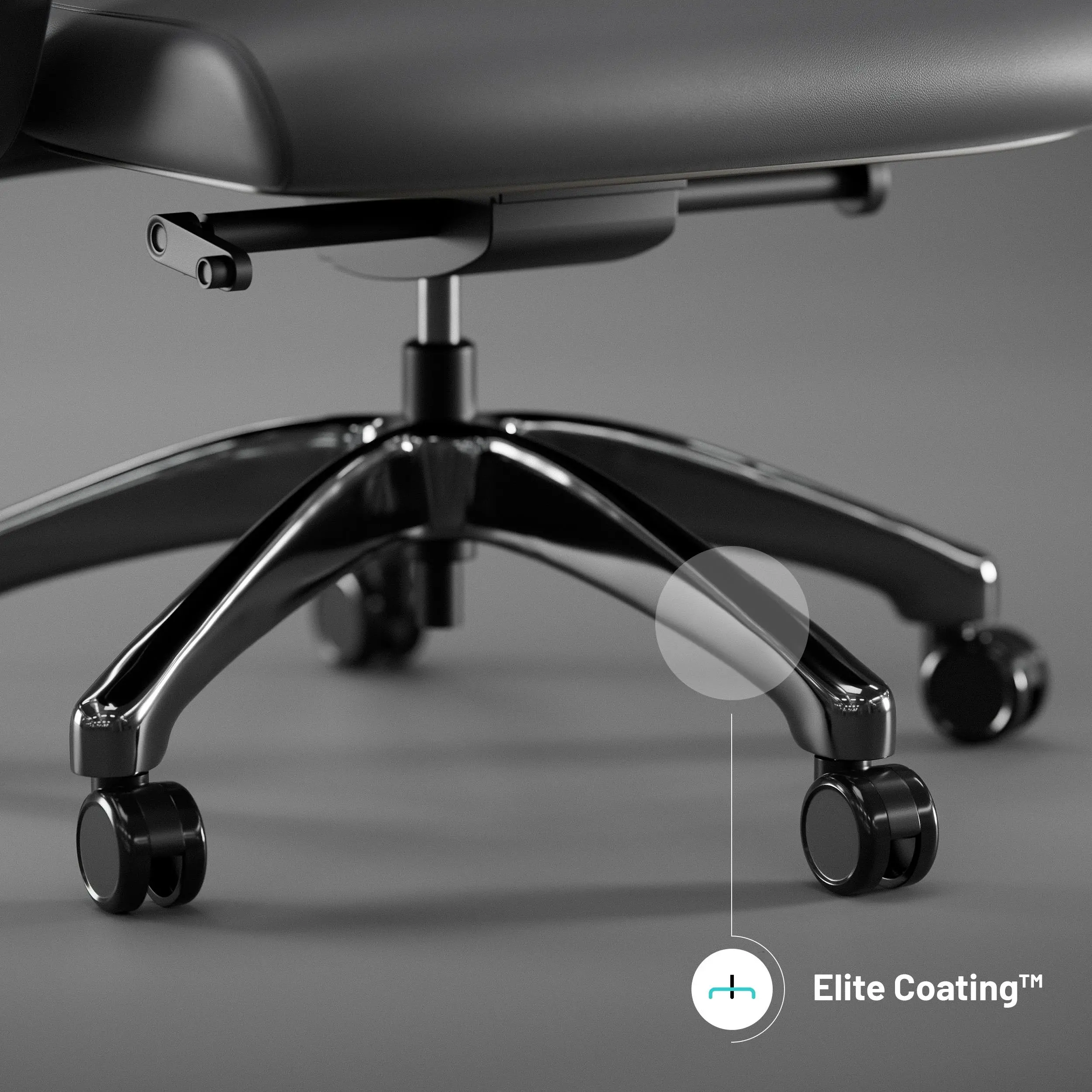 Fotel Diablo Chairs V-Modular Biurowy do 160kg Skóra ECO Szary