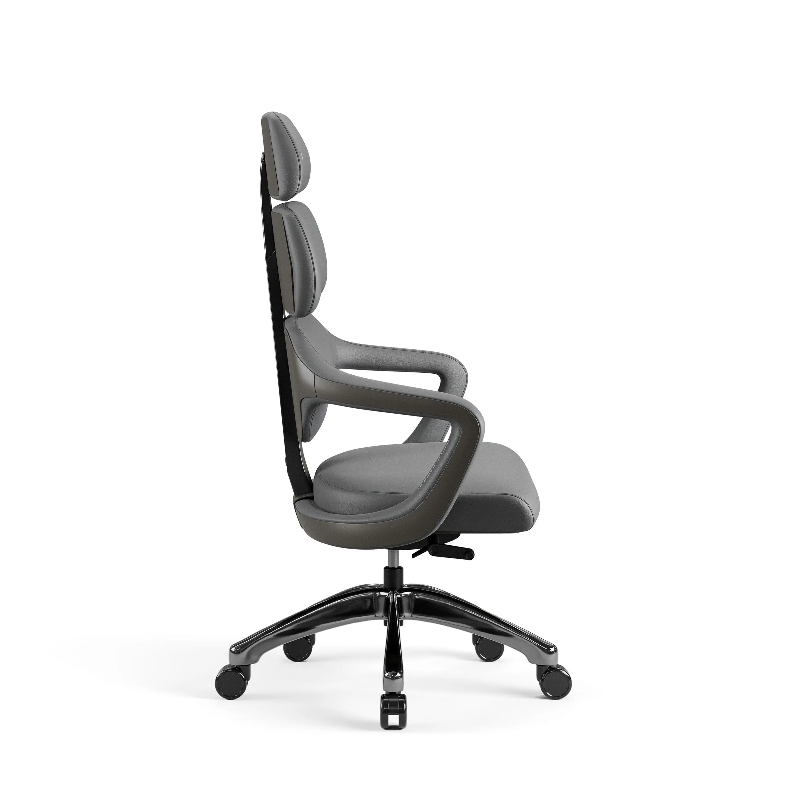 Fotel Diablo Chairs V-Modular Biurowy do 160kg Skóra ECO Szary
