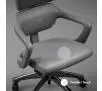 Fotel Diablo Chairs V-Modular Biurowy do 160kg Skóra ECO Szary