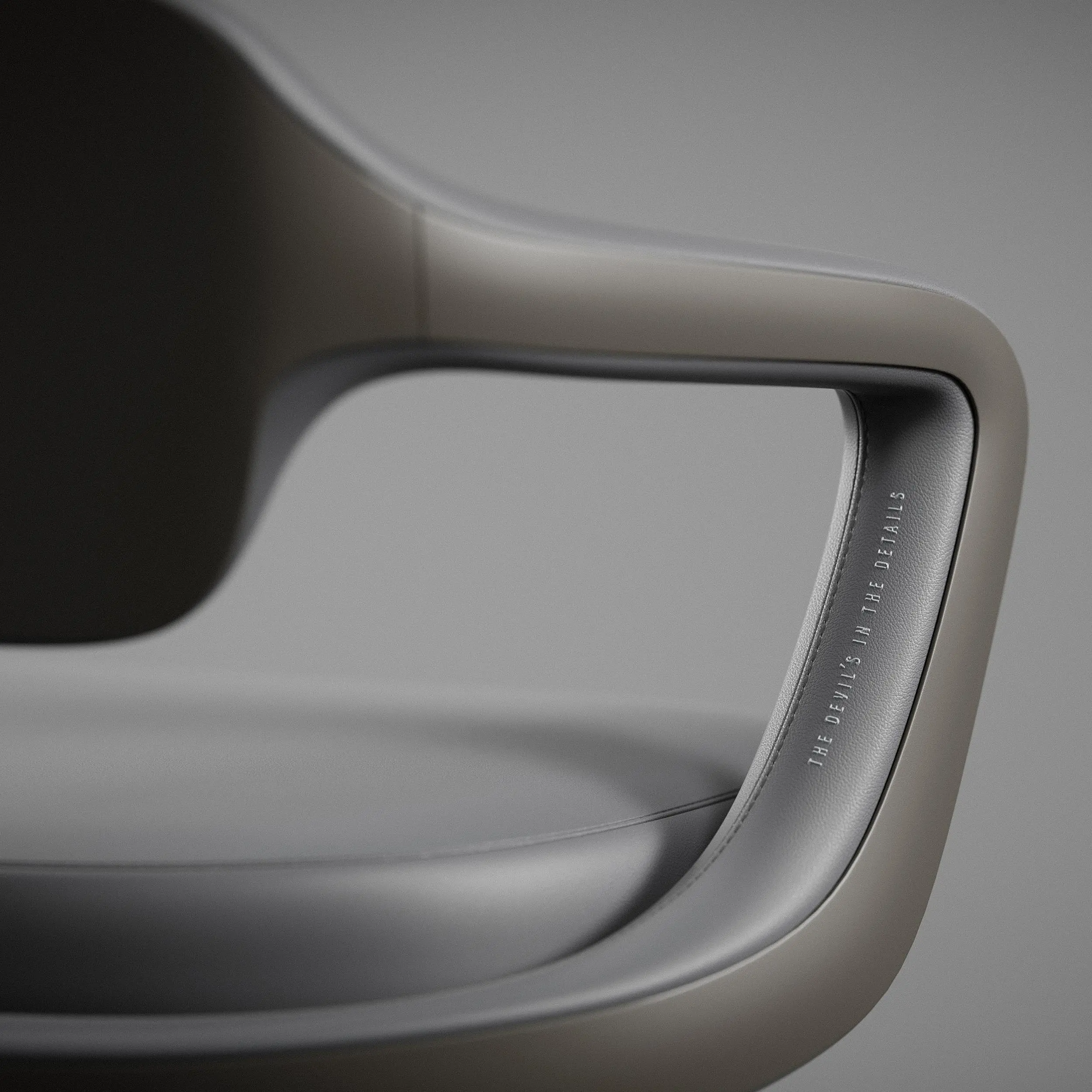 Fotel Diablo Chairs V-Modular Biurowy do 160kg Skóra ECO Szary