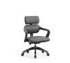 Fotel Diablo Chairs V-Modular Biurowy do 160kg Skóra ECO Szary
