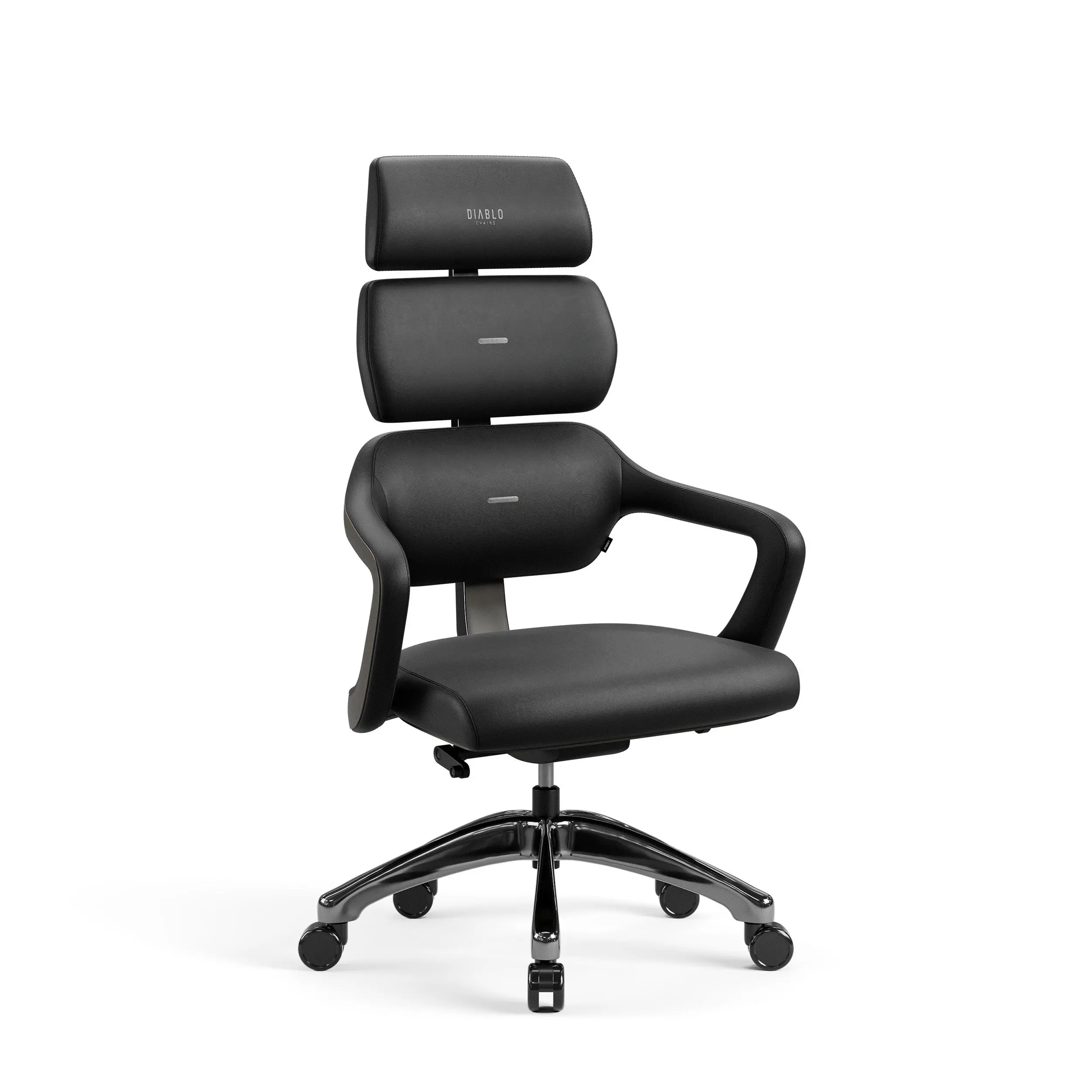 Fotel Diablo Chairs V-Modular Biurowy do 180kg Skóra ECO Czarny