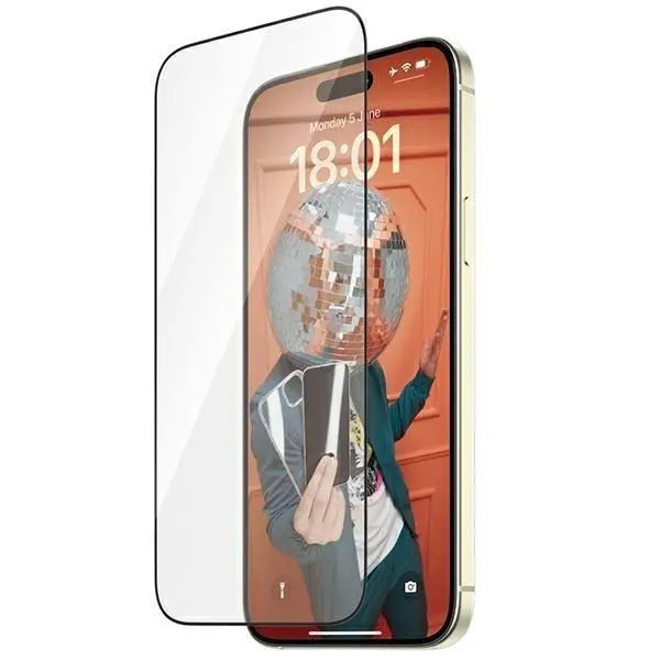 Szkło hartowane PanzerGlass Re:fresh Glass iPhone 15 Plus Ultra-Wide-Fit Screen Protection Easy Aligner