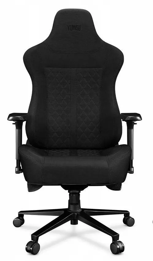 Fotel Yumisu 2052 Magnetic Materiał Biurowy do 180kg Tkanina Czarny