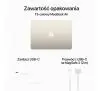 Apple MacBook Air 2024 13,6" M3 16GB RAM 512GB Dysk macOS Księżycowa Poświata