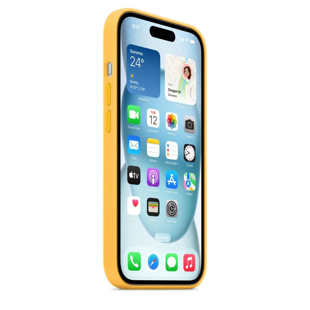Etui Apple Silicone Case do iPhone 15 Plus Żółty