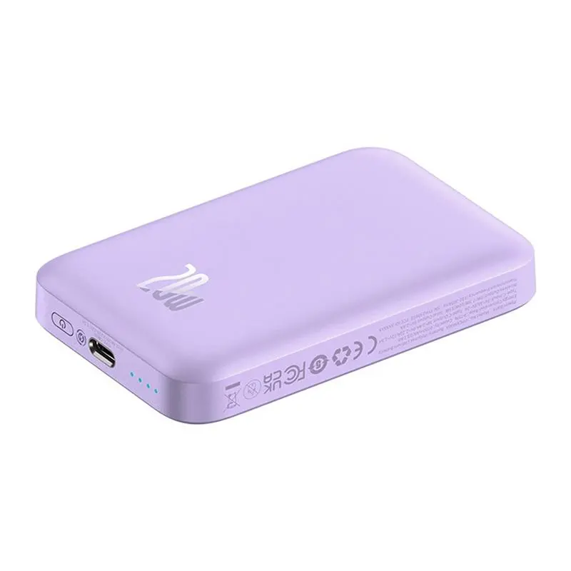 Powerbank Baseus P10059002513-00 Magnetic Mini Air 6000mAh 20W Fioletowy
