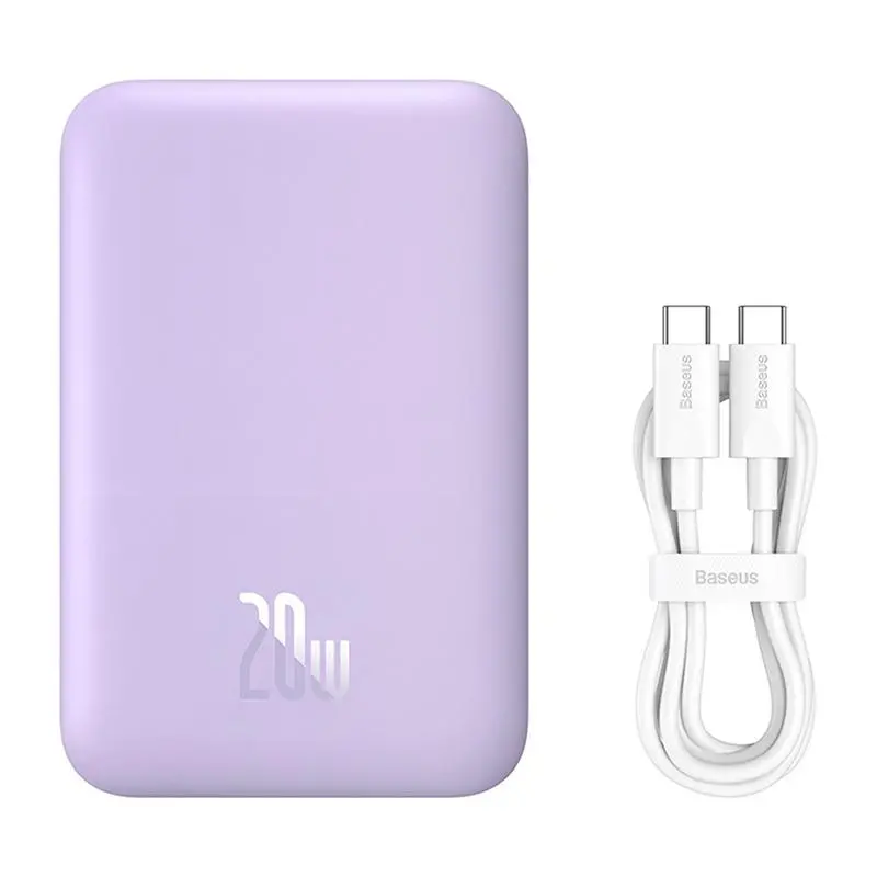 Powerbank Baseus P10059002513-00 Magnetic Mini Air 6000mAh 20W Fioletowy