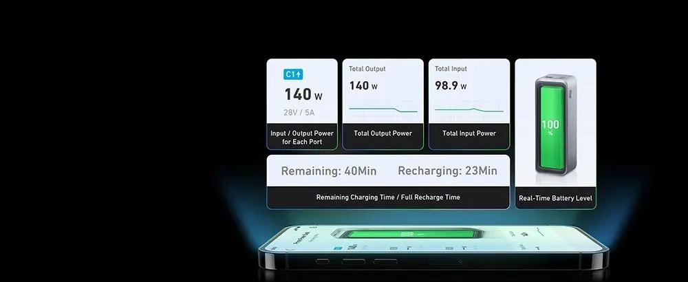 Powerbank Anker 737 Prime (A1340011) 27650mAh 250W Srebrny
