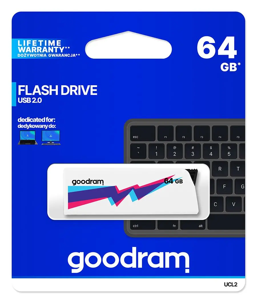 PenDrive GoodRam UCL2 64GB USB 2.0 Biały