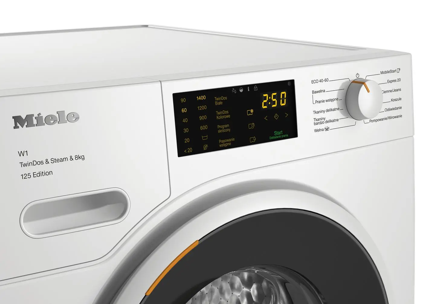 Pralka Miele 125 Edition WWB680 WCS 8kg 1400obr/min Zdalne sterowanie
