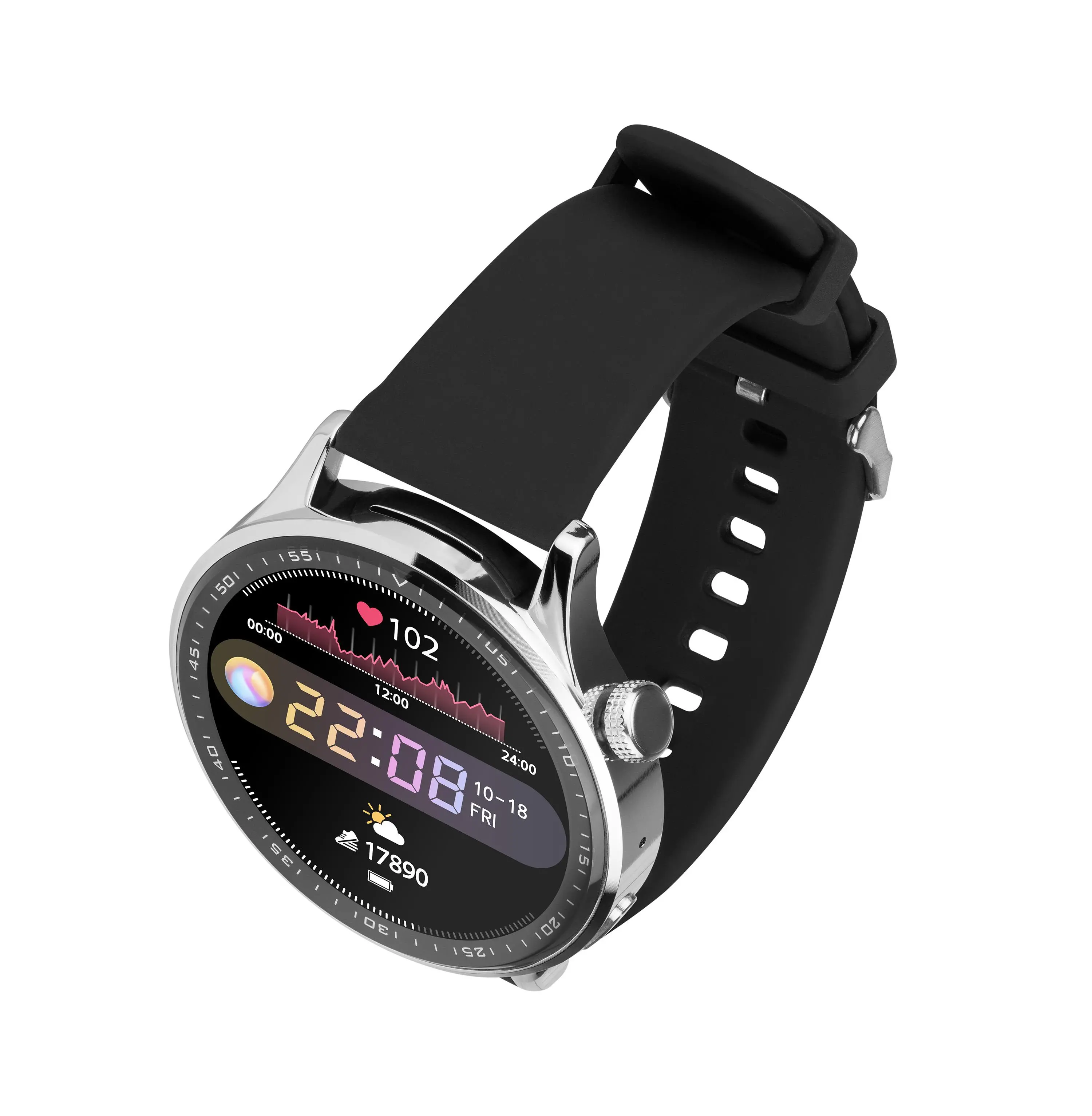 Smartwatch Tracer SMW9 X-TRO 1.52 47mm Czarny