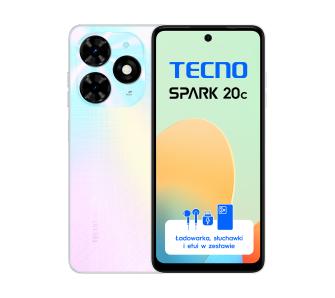 Smartfon Tecno SPARK 20C 8/128GB 6,56" 90Hz 50Mpix Biały