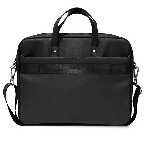Torba na laptopa Guess Saffiano Hot Stamp Triangle Logo  GUCB15PSATLK 16" Czarny