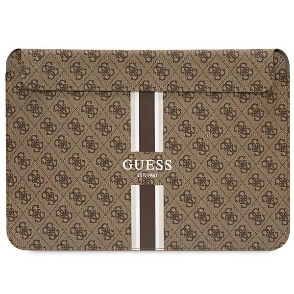 Etui na laptop Guess 4G Printed Stripes GUCS16P4RPSW 16" Brązowy