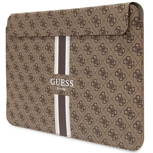 Etui na laptop Guess 4G Printed Stripes GUCS16P4RPSW 16" Brązowy