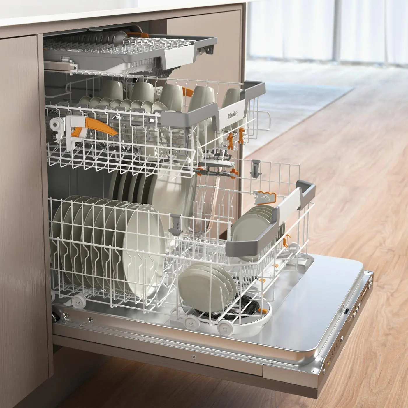 Zmywarka Miele G 7180 SCVi 59,8cm Automatyczne otwieranie drzwi Szuflada na sztućce Zdalne sterowanie