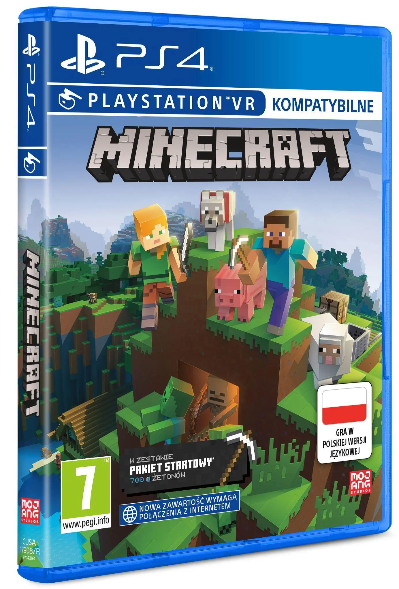 Konsola Sony PlayStation 5 Slim D Chassis (PS5) 1TB z napędem + Minecraft Starter Pack