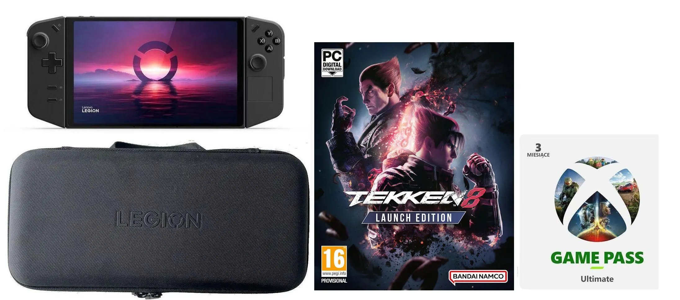 Konsola Lenovo Legion Go AMD Ryzen Z1 Extreme 8,8” FHD IPS Win11 Home GP Ultimate 3 m-ce + etui + Tekken 8