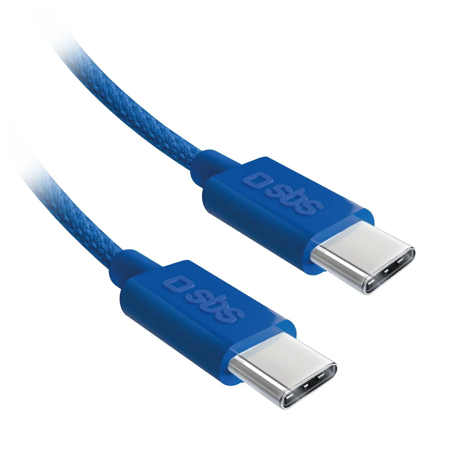 Kabel SBS USB-C do USB-C 60W 1,5m Niebieski