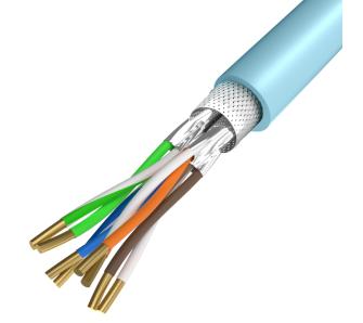 Kabel sieciowy Unitek C18121BL LSZH Cat. 6a S/FTP 305m Szary