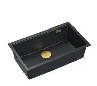 Quadron LOGAN 110 HQD7644U8_PVDG1_I Granitowy Black diamond/Złoty