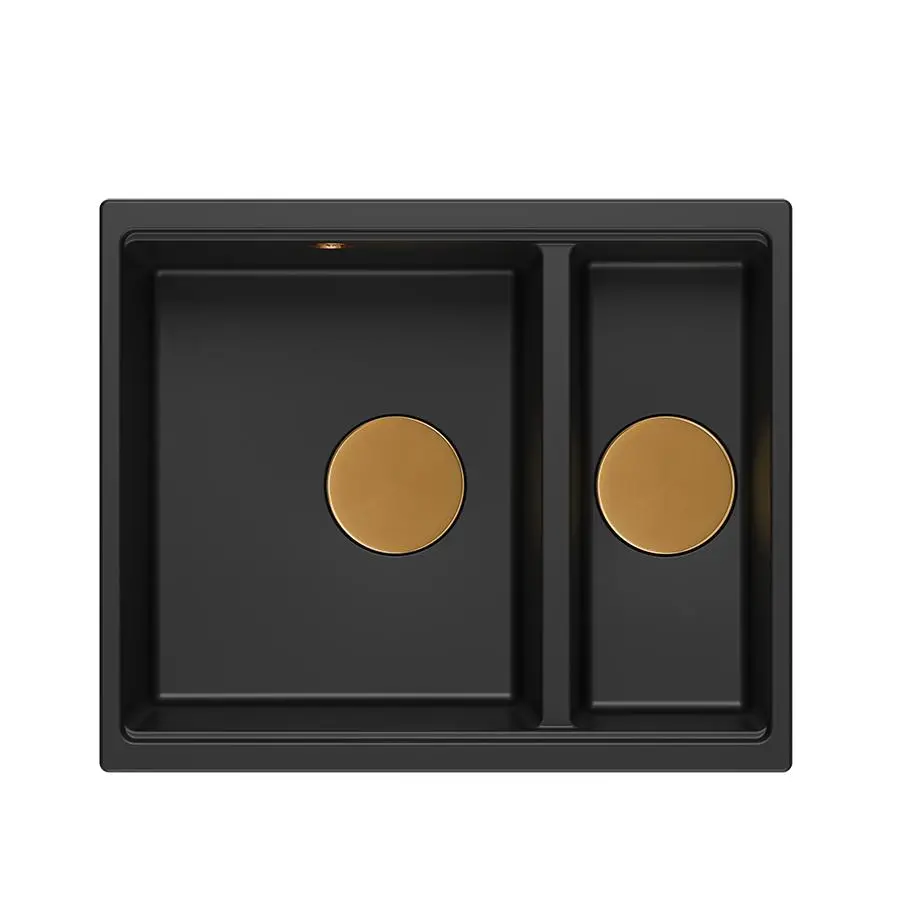 Zlewozmywak Quadron LOGAN 150 HCQL5646U7-C1_U Granitowy Pure carbon/Miedziany