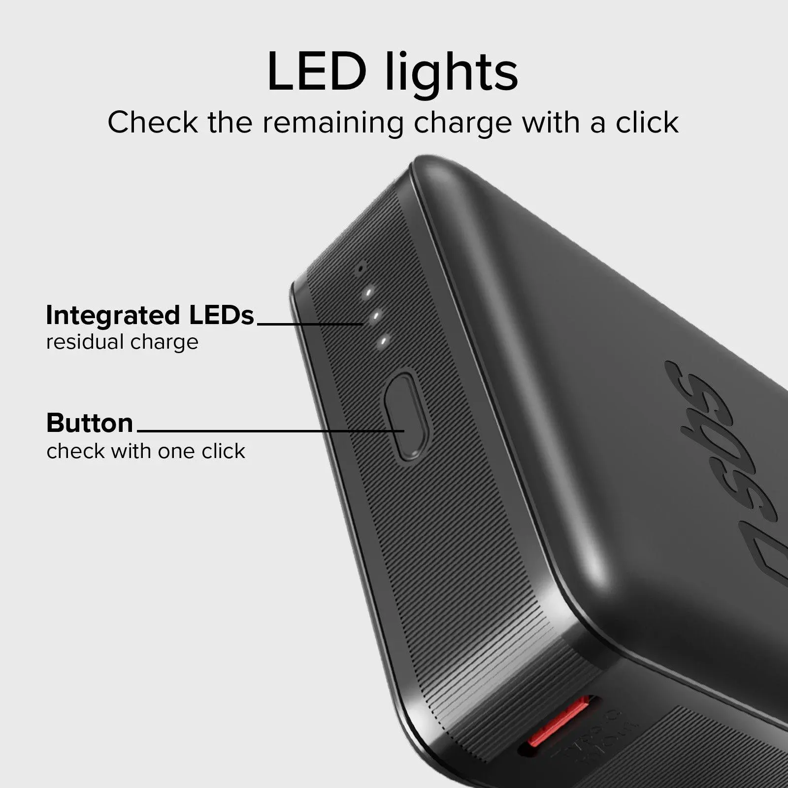 Powerbank SBS TEBB10000HDPD20K 10000mAh PD 20W Czarny