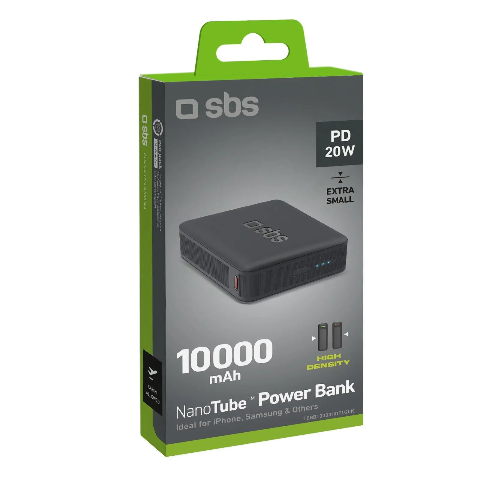 Powerbank SBS TEBB10000HDPD20K 10000mAh PD 20W Czarny