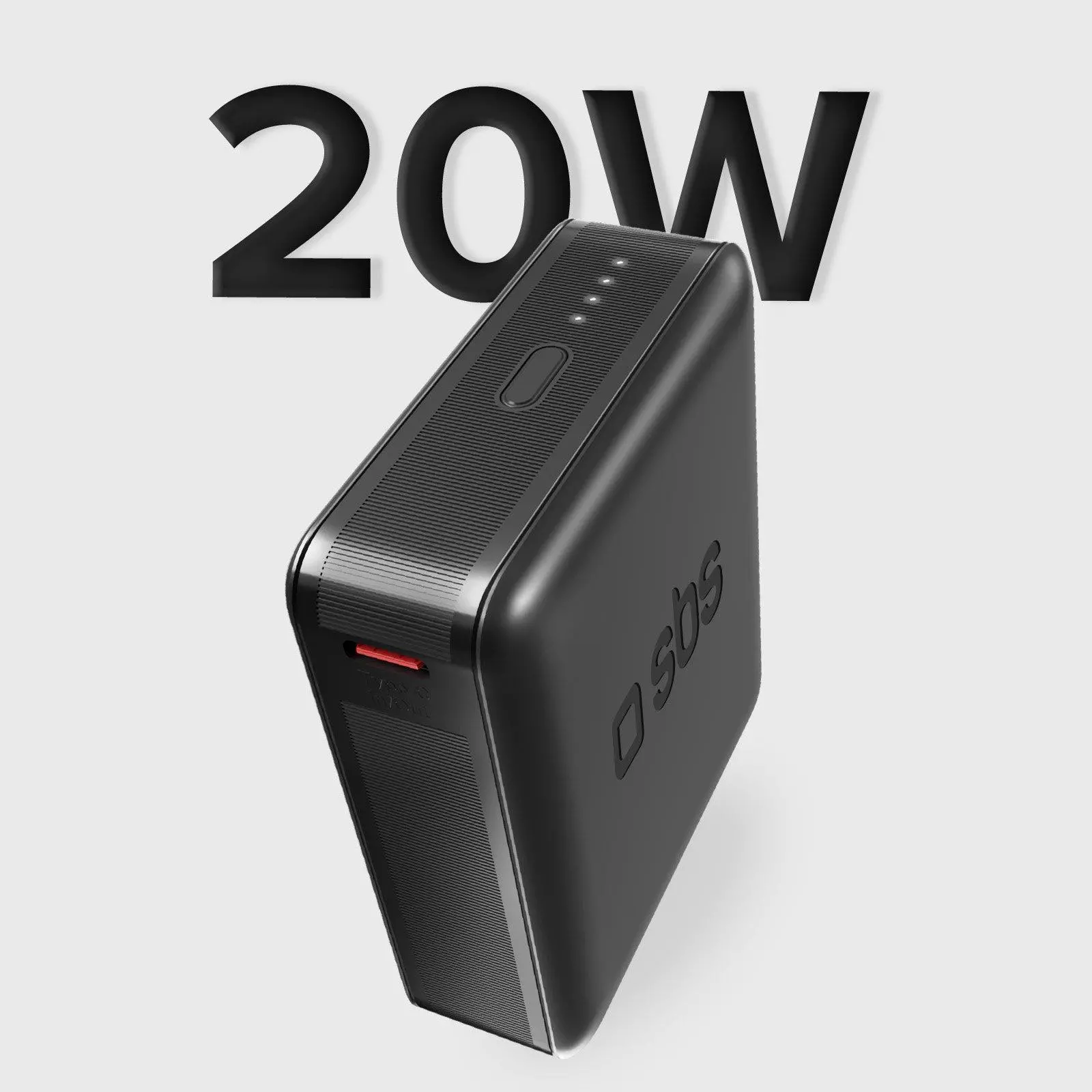 Powerbank SBS TEBB10000HDPD20K 10000mAh PD 20W Czarny