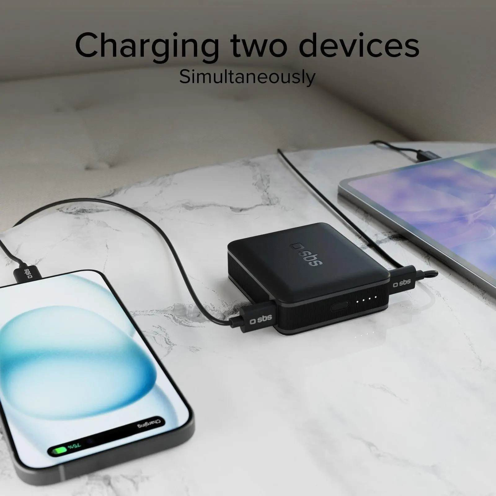 Powerbank SBS TEBB10000HDPD20K 10000mAh PD 20W Czarny